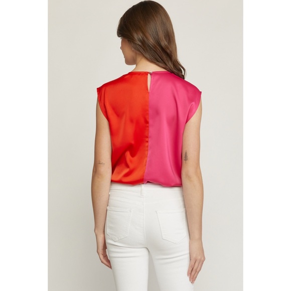 ππColor block Bodysuit ππ - Picture 3 of 6